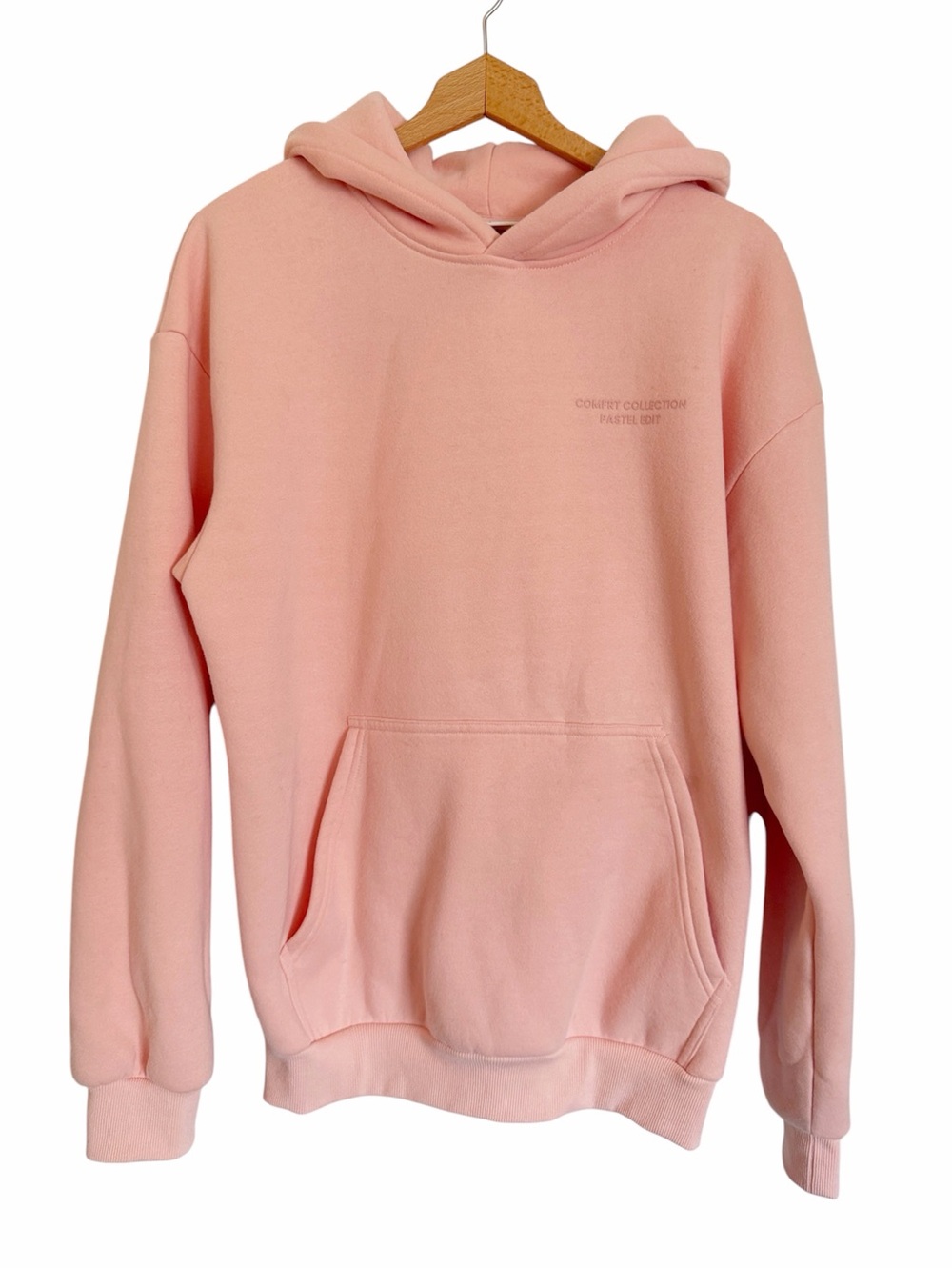 Comfrt Collection Pastel Edit Peach Relaxed Oversized Hoodie Sweatshirt size S